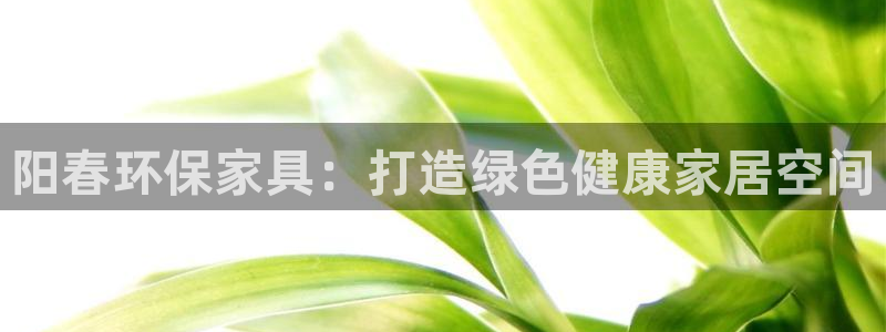 杏耀注册网址：阳春环保家具：打造绿色健康家居空间