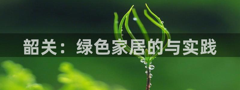 杏耀平台网站是什么：韶关：绿色家居的与实践