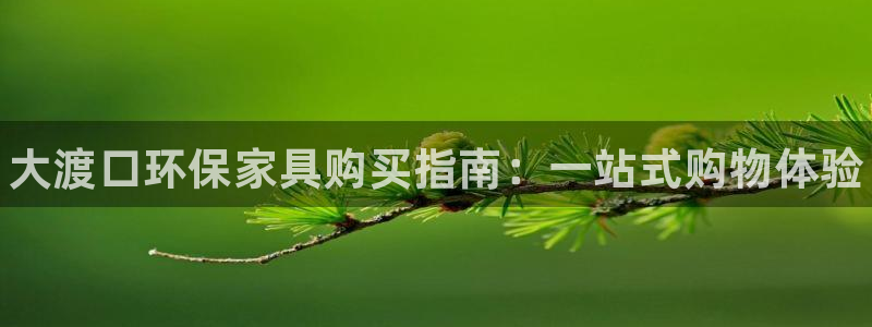 杏耀平台登陆官网：大渡口环保家具购买指南：一站式购物体验